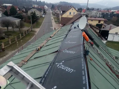 Rekonstrukce střechy s nadkrokevní izolací v Mladých Bukách
