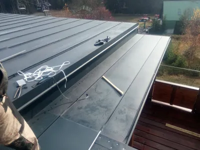 Falcovaná střecha Prefalz s odvětráním