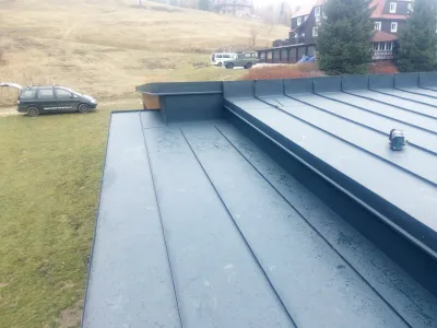 Falcovaná střecha Prefalz s odvětráním