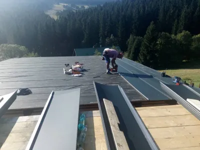 Falcovaná střecha Prefalz s odvětráním