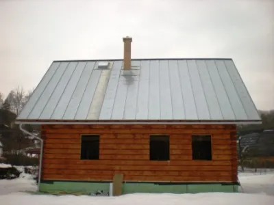 Pozinkovaná falcovaná střecha v Dolánkách (2010)