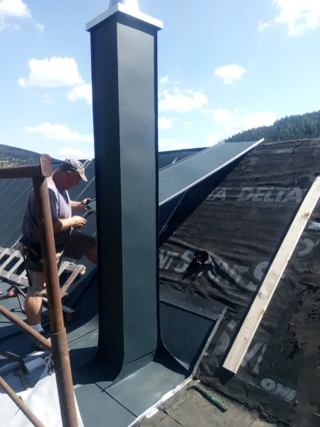 Prefalz Stucco s okapovým systémem PREFA
