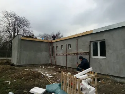 Nová střecha přístavby