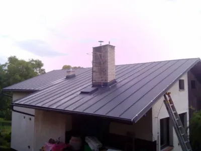 Falcovaná střecha rodinného domu