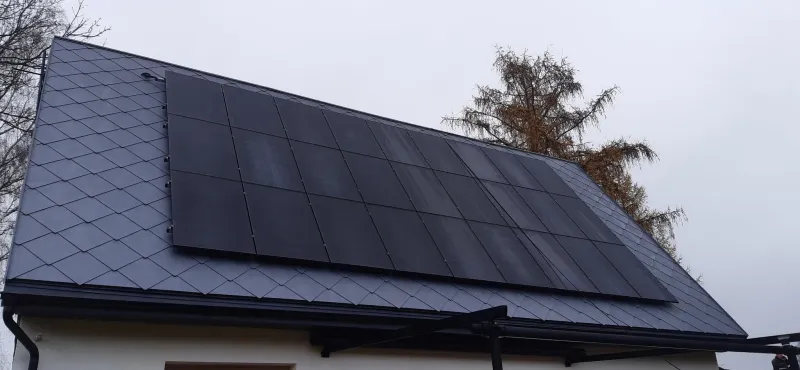 Střecha se šablonou PREFA 44 × 44