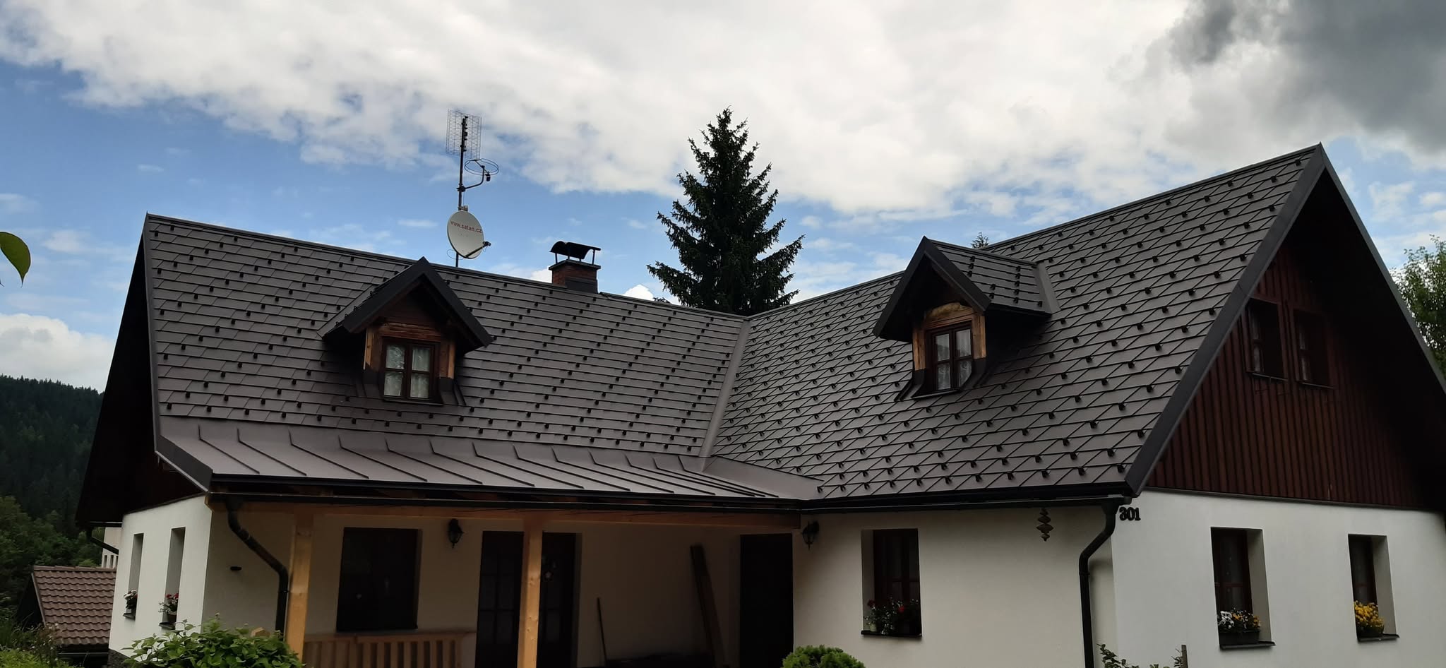 Obnova střechy venkovského domu