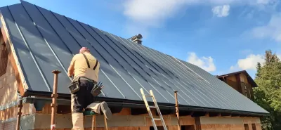 Falcovaná střecha Prefalz na novostavbě
